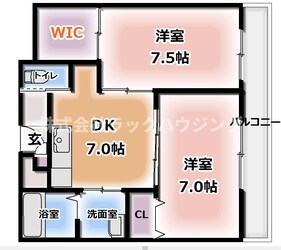 ロイヤルハイツ三喜の物件間取画像